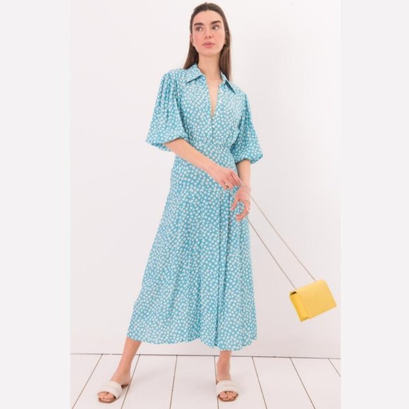 Floral Print Midi Dress - Picture 1 of 7